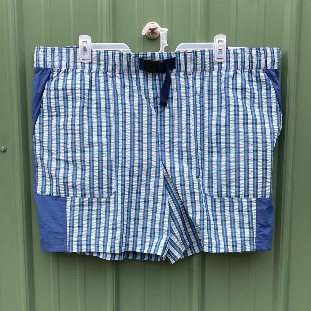Men’s Blocked Seersucker Lightweight Comfy Shorts Size XXXL (48-50)